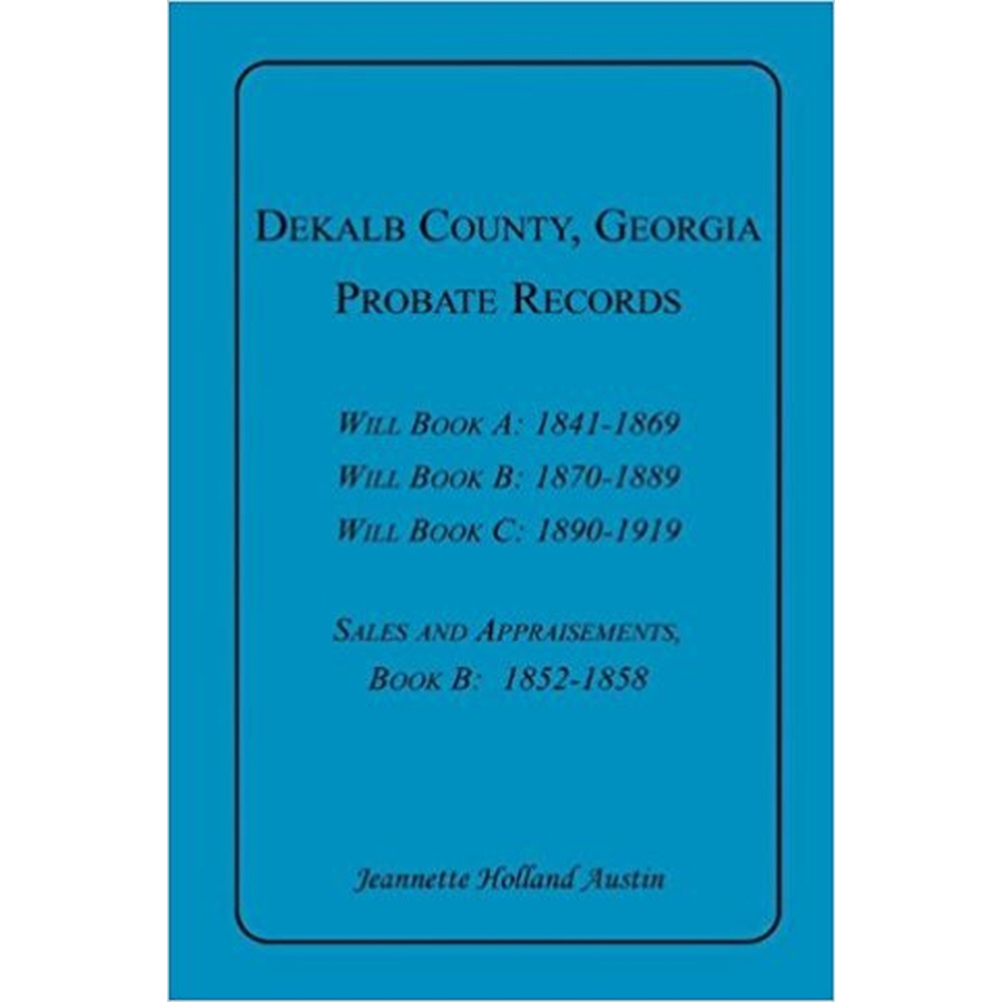DeKalb County, Georgia, Probate Records
