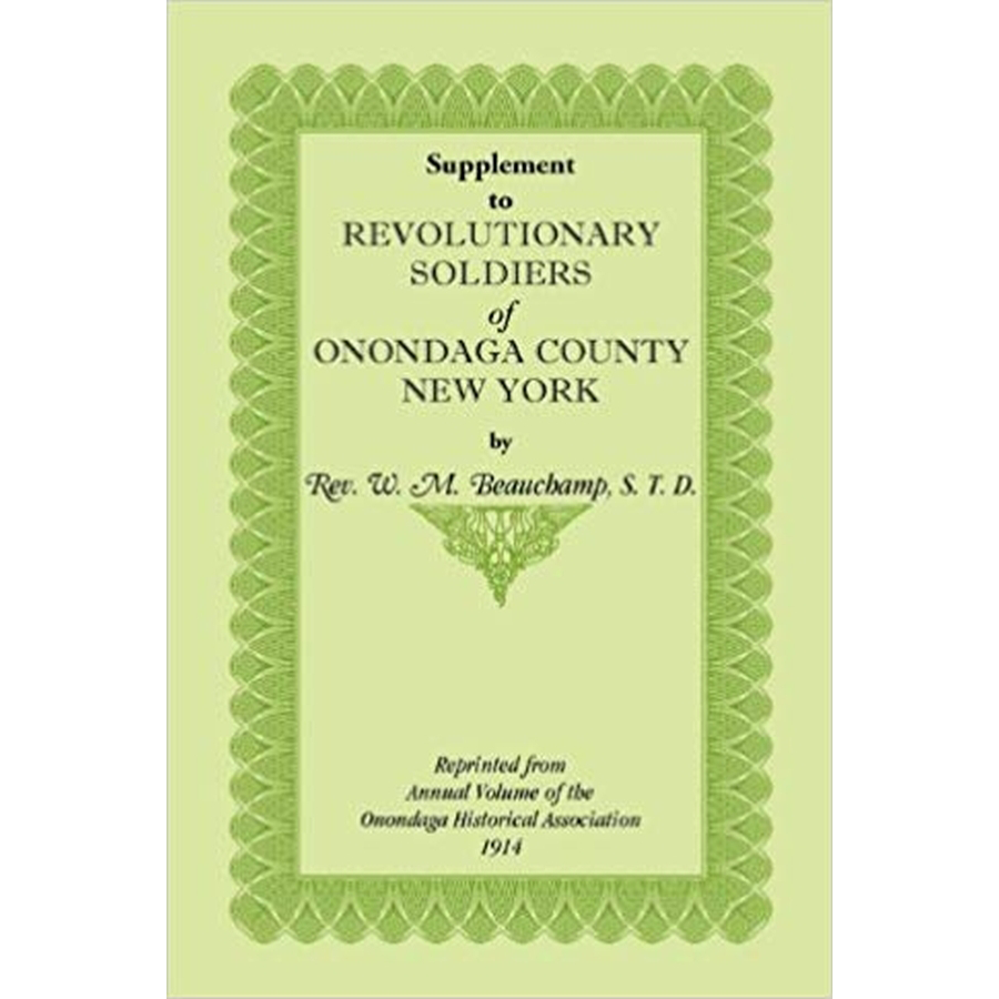 Supplement to Revolutionary Soldiers of Onondaga County, New York