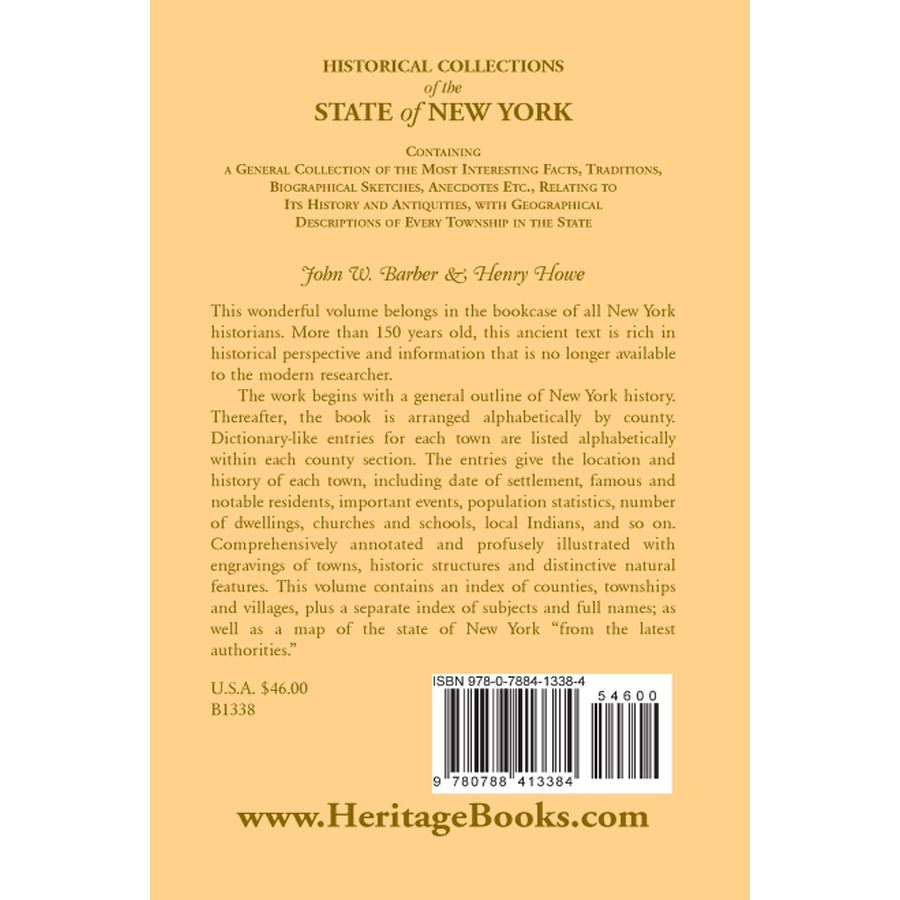 Historical Collections of the State of New York back cover