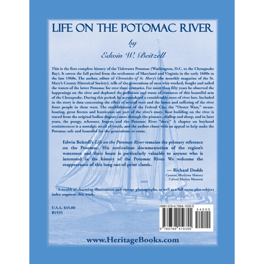 Life on the Potomac River back cover