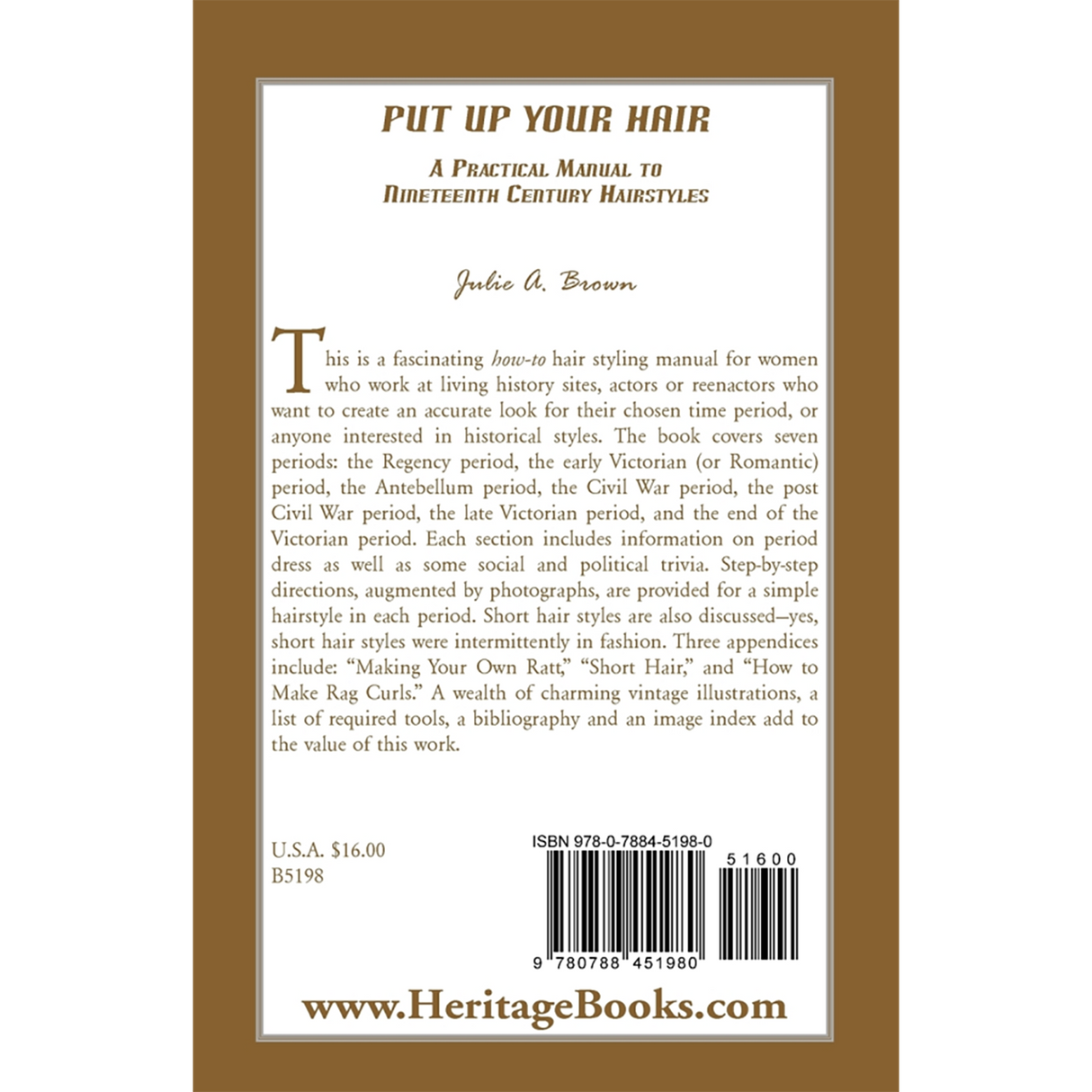 Put Up Your Hair back cover