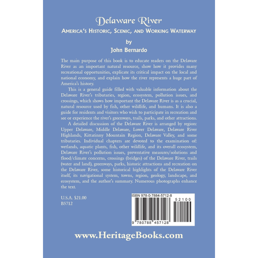 Delaware River: America's Historic, Scenic, and Working Waterway back cover