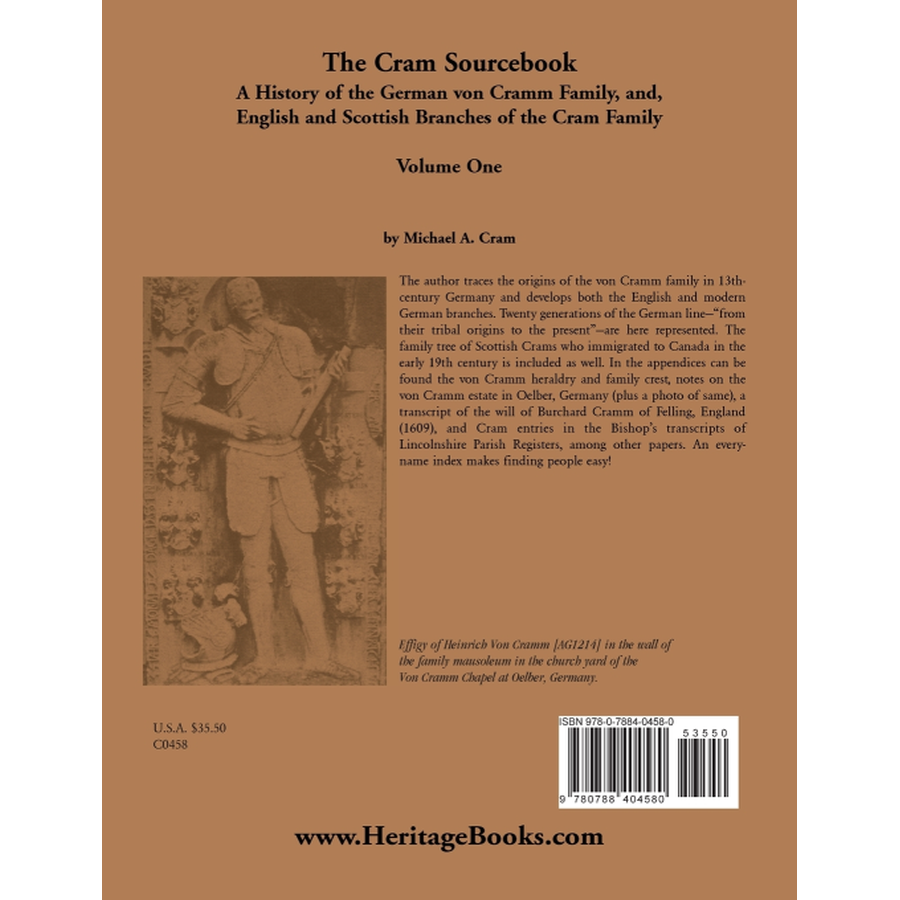 The Cram Sourcebook: Volume One back cover