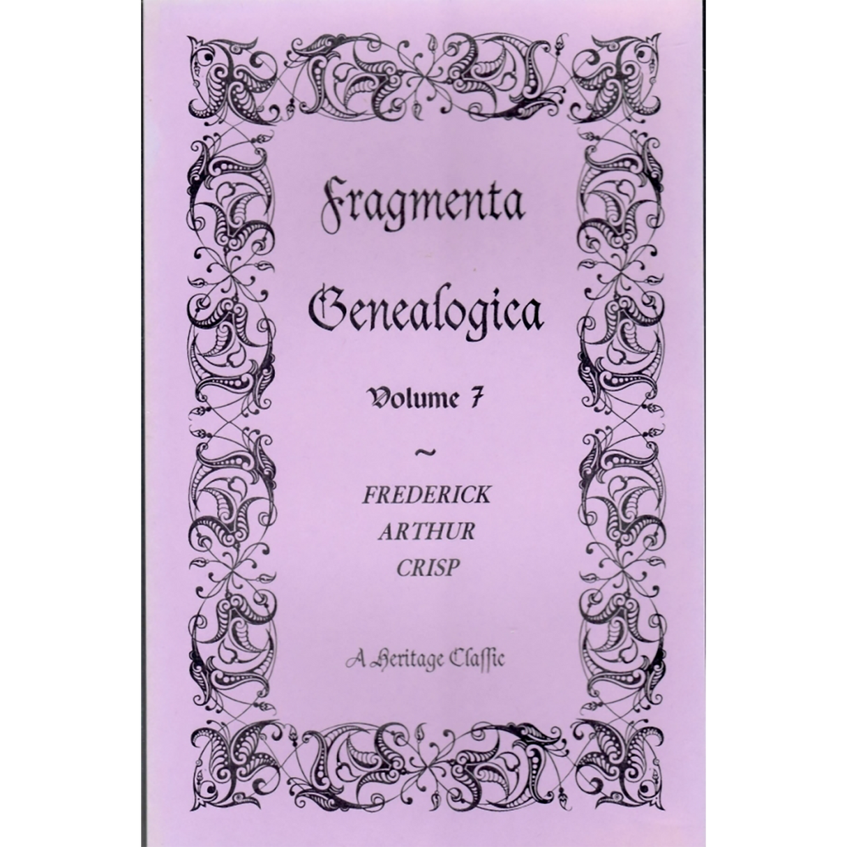 Fragmenta Genealogica: Volume 7