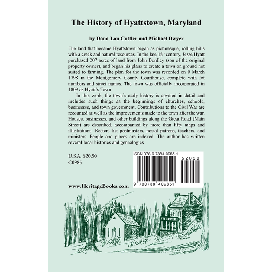 The History of Hyattstown, Maryland back cover