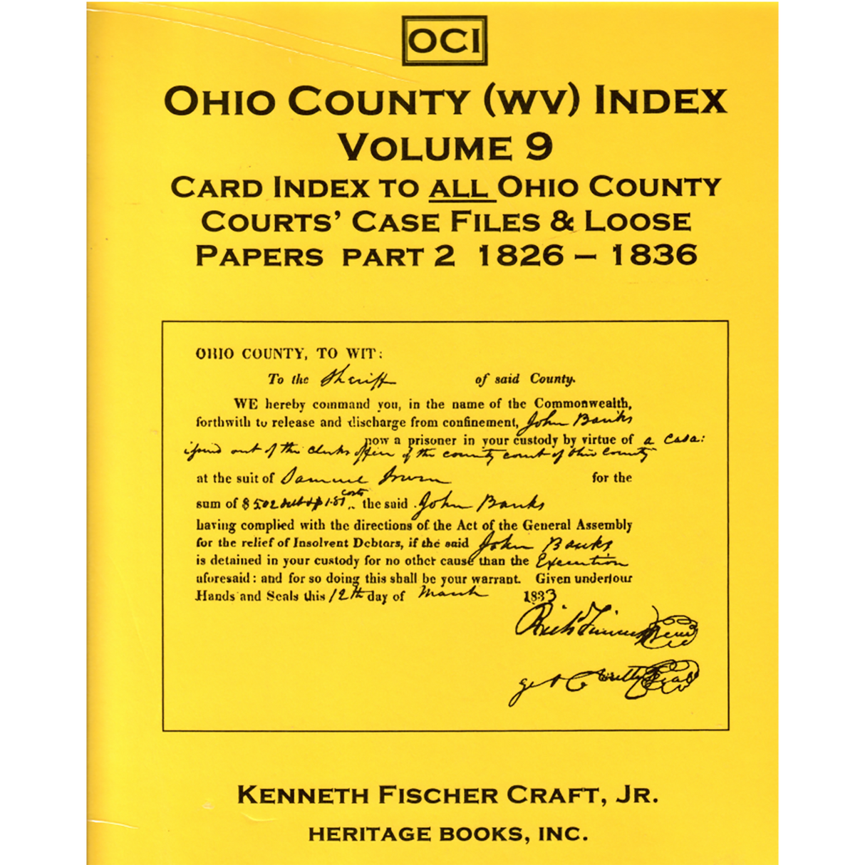 Ohio County (West Virginia) Index, Volume 9
