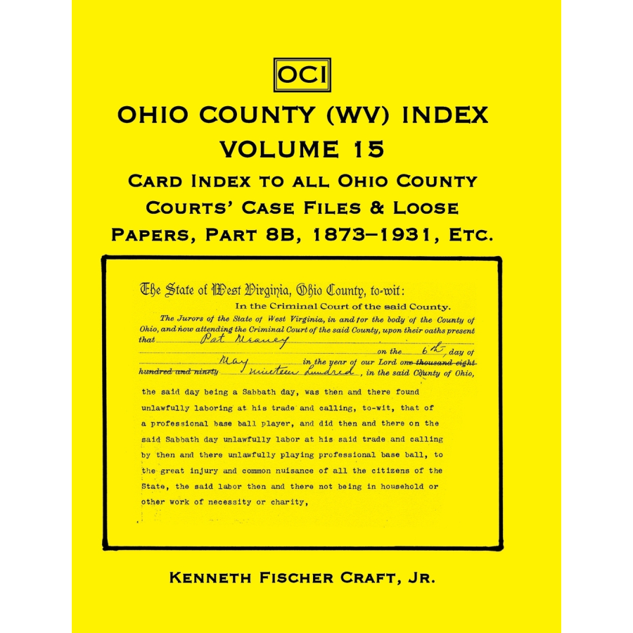 Ohio County (West Virginia) Index, Volume 15, Part 8B