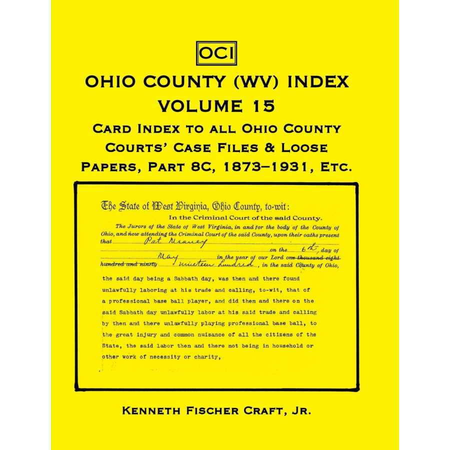 Ohio County (West Virginia) Index, Volume 15, Part 8C
