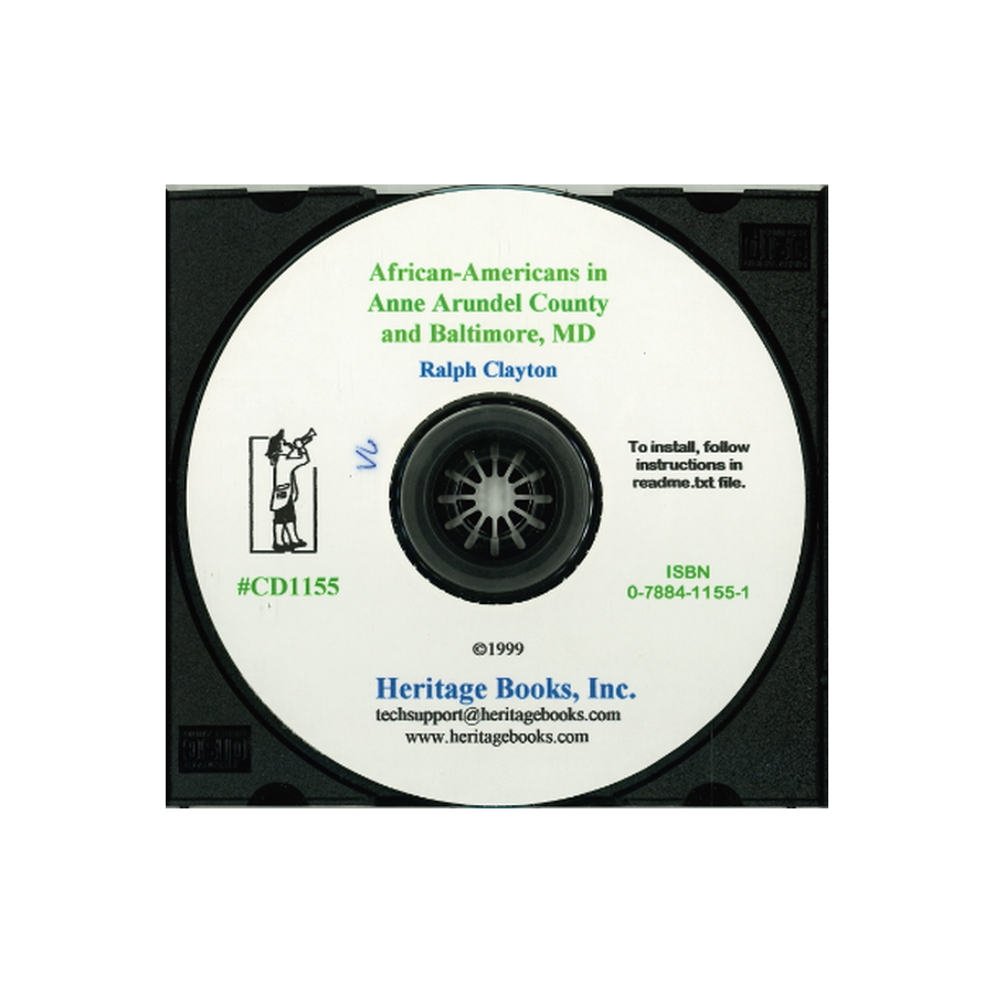 CD-African-Americans in Anne Arundel County and Baltimore, Maryland