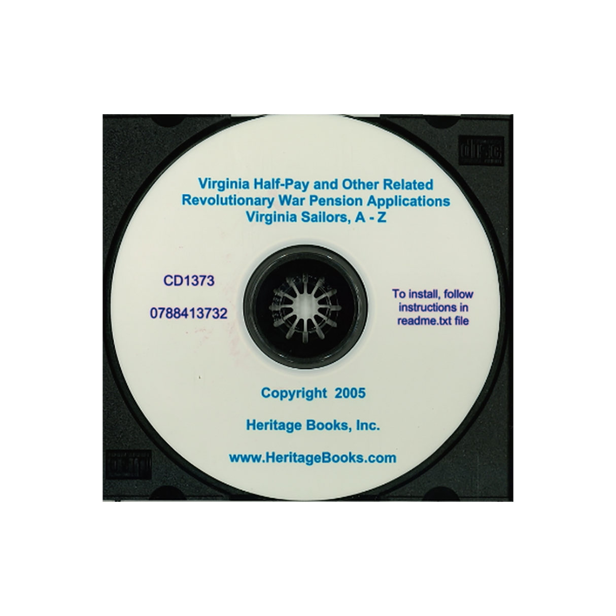 CD-Virginia Half-Pay and Other Related Revolutionary War Pension Applications Bundle, Disk 3