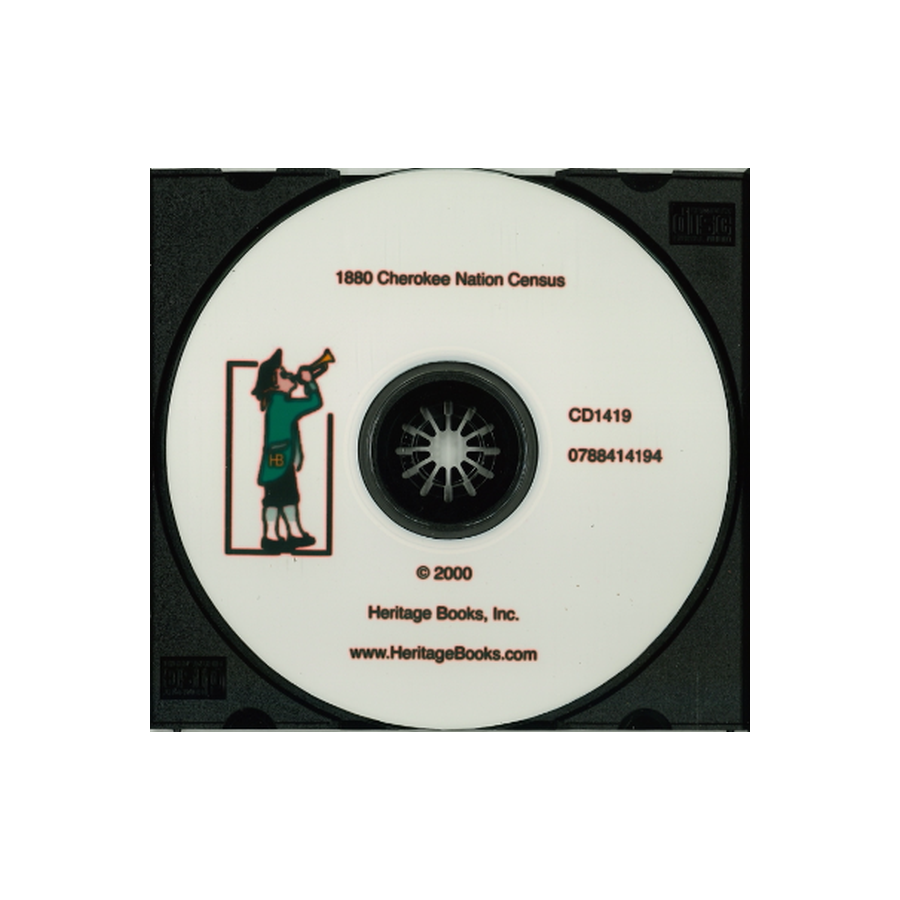 CD-1880 Cherokee Nation Census, Indian Territory (Oklahoma)