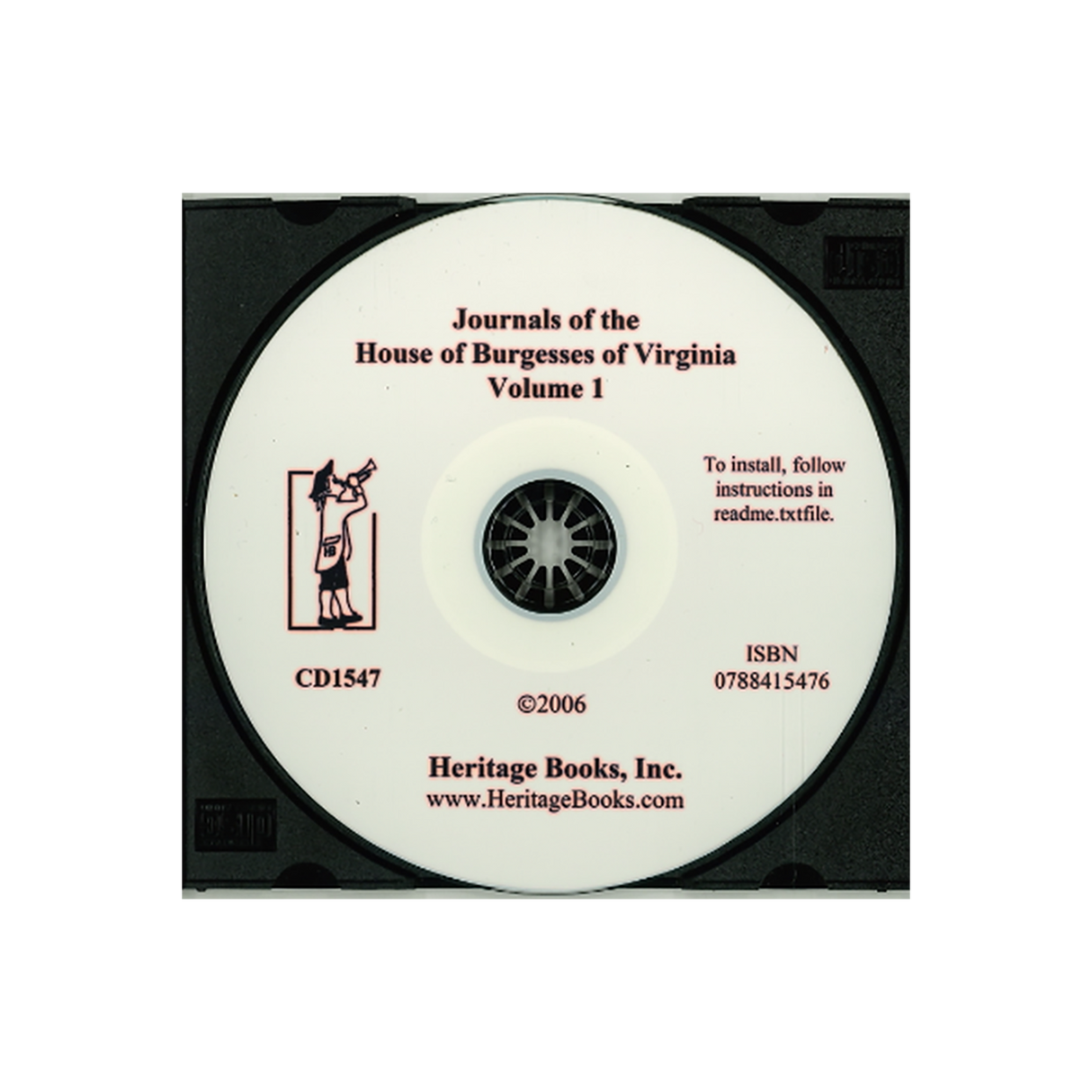 CD-Journals of the House of Burgesses of Virginia, Volume 1