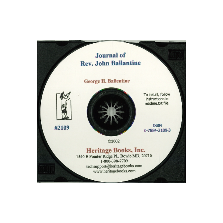 CD-Rev. John Ballantine, Minister of Westfield, Massachusetts Journal, 1737-1774
