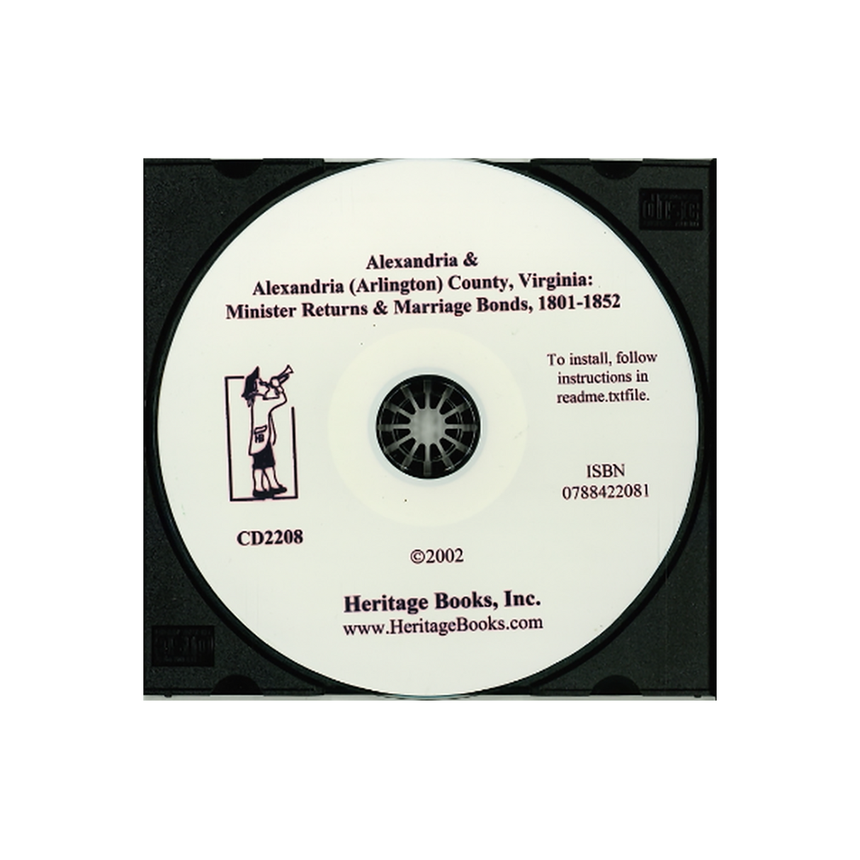 CD-Alexandria and Alexandria (Arlington) County, Virginia: Minister Returns and Marriage Bonds, 1801-1852