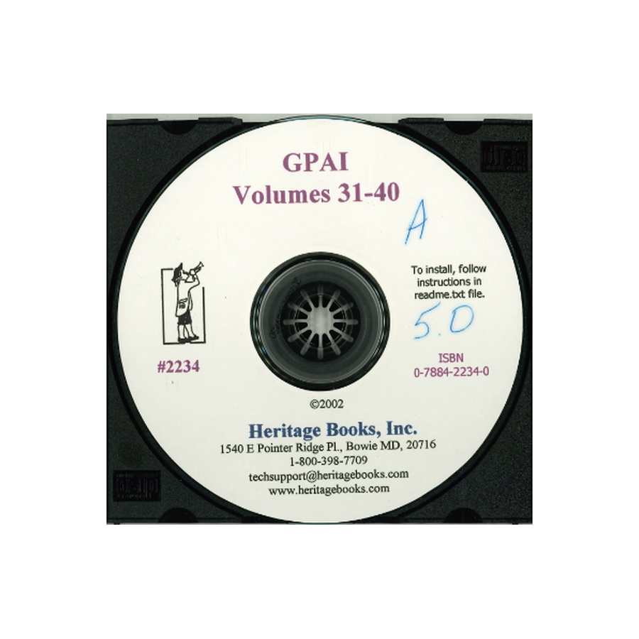 CD-Genealogical Periodical Annual Index: Key to the Genealogical Literature, Volume 31-40, 1992-2001