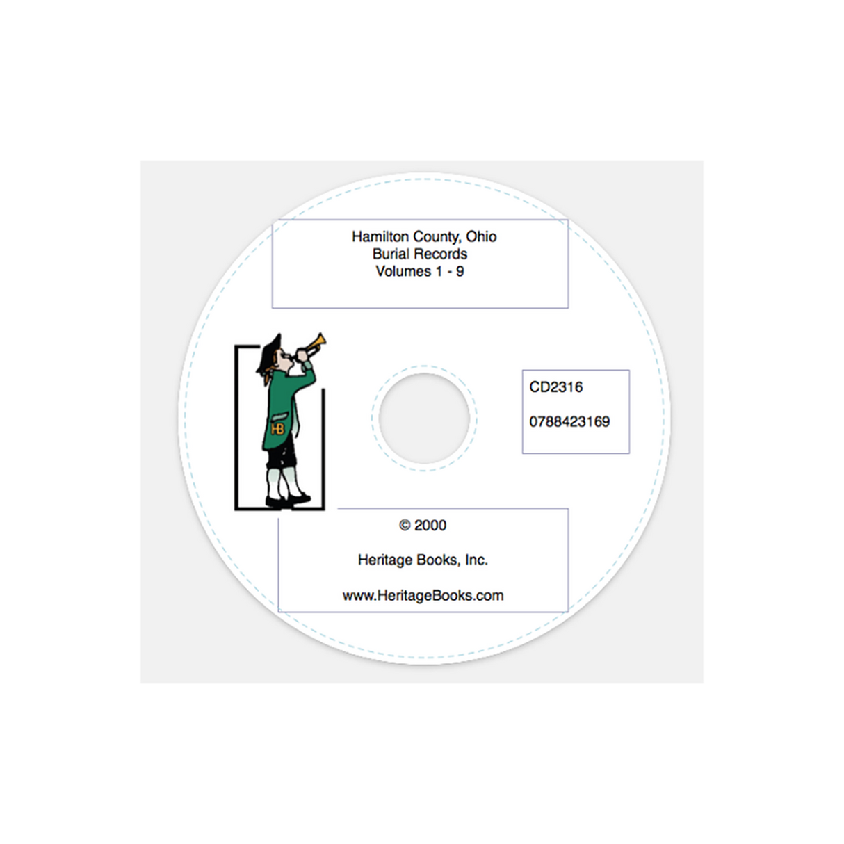 CD-Hamilton County, Ohio Burial Records, Volume 1-9