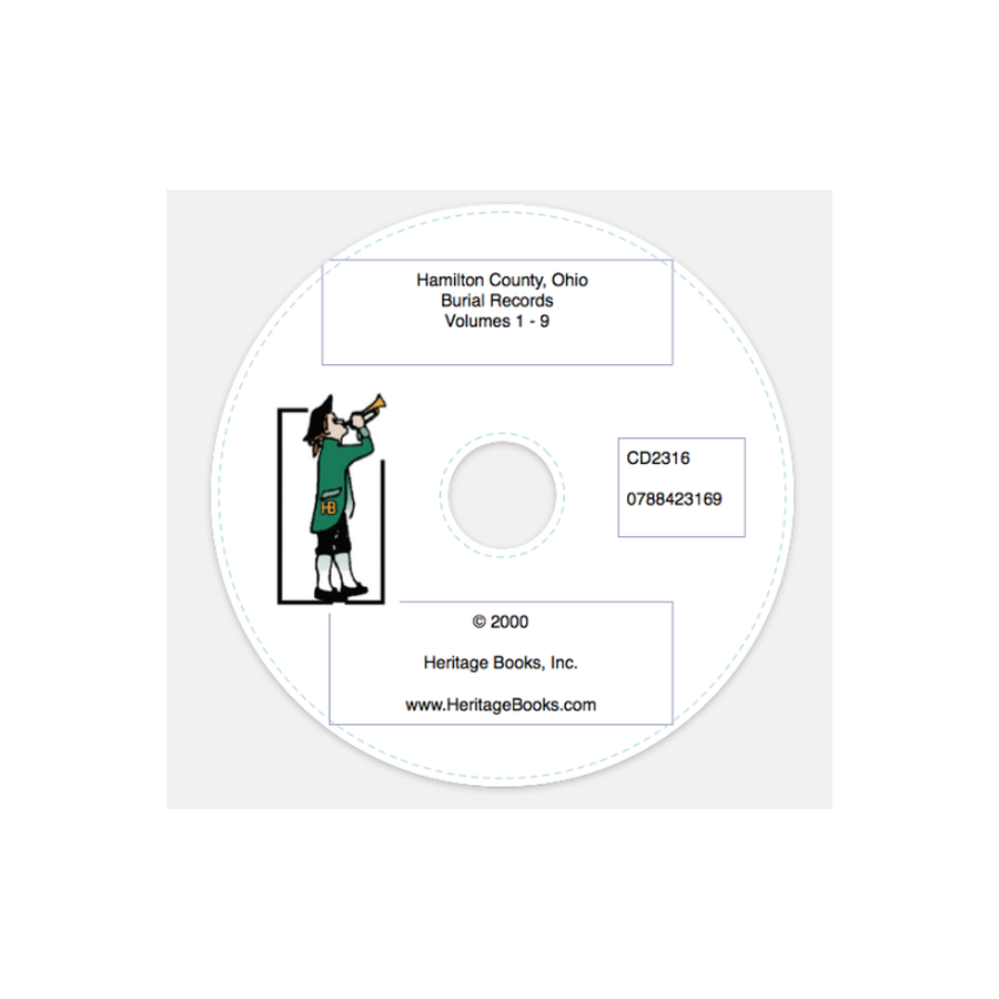 CD-Hamilton County, Ohio Burial Records, Volume 1-9