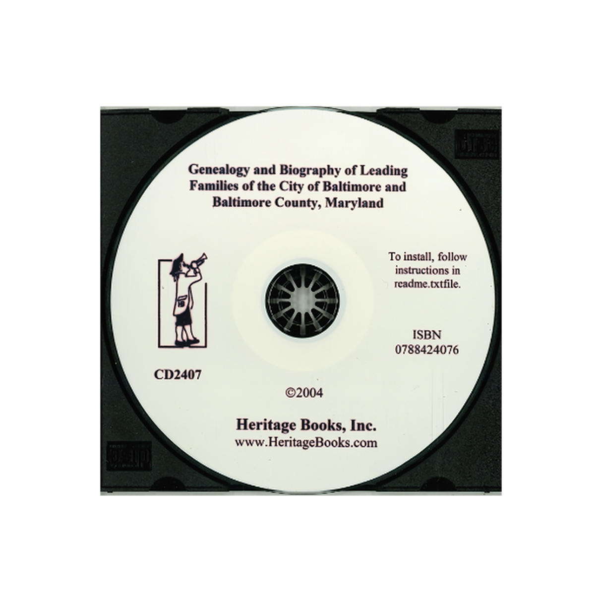 CD-Genealogy and Biography of Leading Families of the City of Baltimore and Baltimore County, Maryland