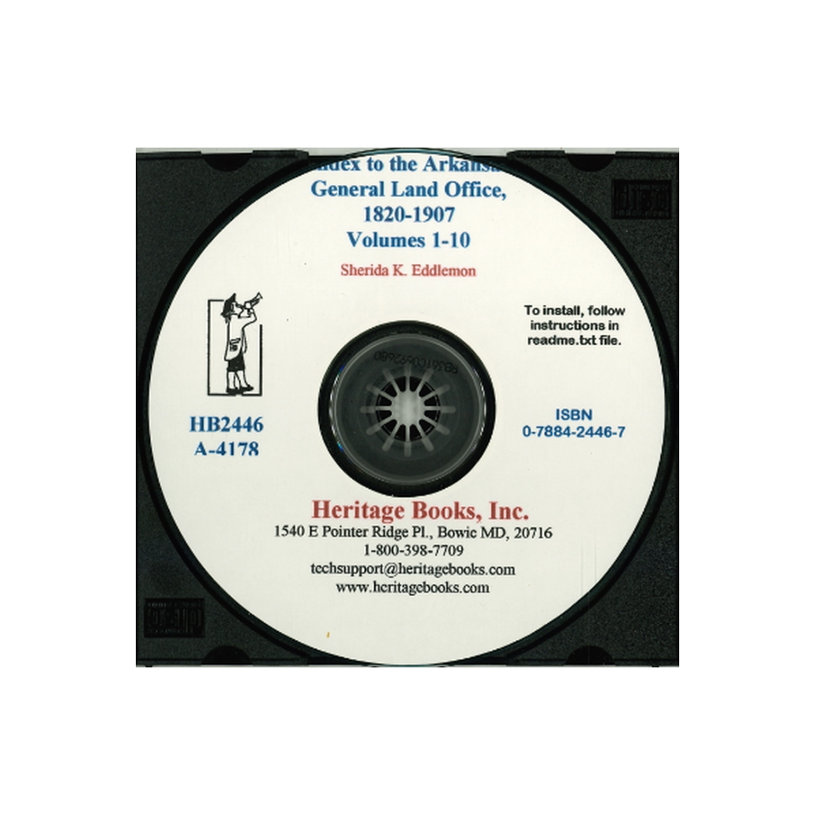 CD-Index to the Arkansas General Land Office, 1820-1907, Volumes 1-10