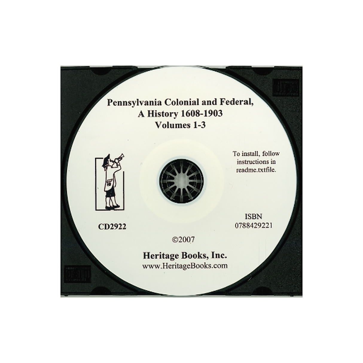 CD-Pennsylvania Colonial and Federal, A History 1608-1903, Volumes 1-3