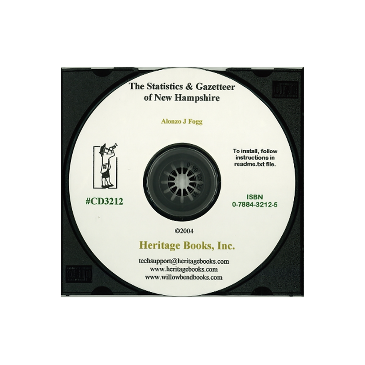 CD-The Statistics and Gazetteer of New Hampshire Containing Descriptions of all the Counties, Towns and Villages