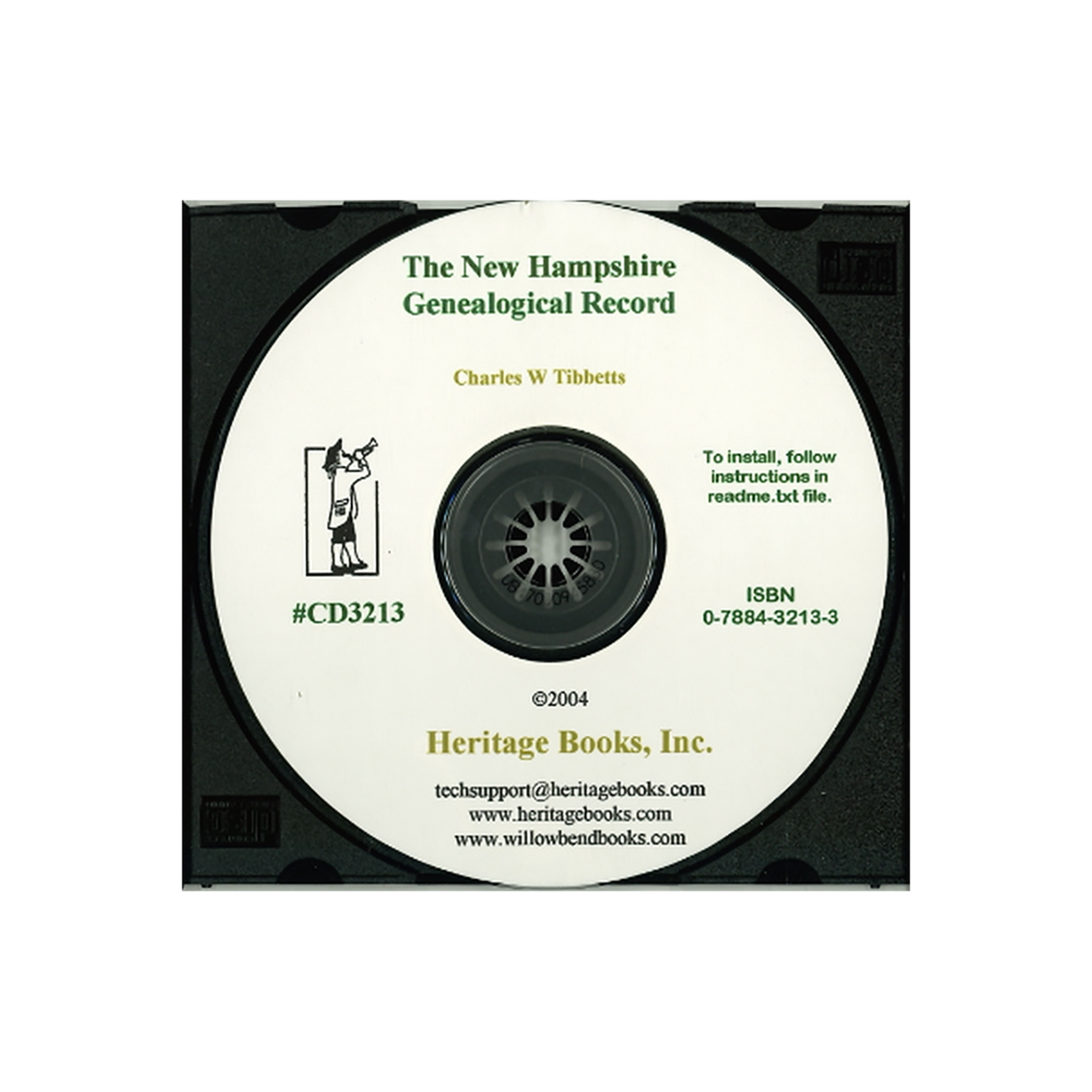 CD-The New Hampshire Genealogical Record: An Illustrated Quarterly Magazine Devoted to Genealogy, History and Biography, Volumes 1-7