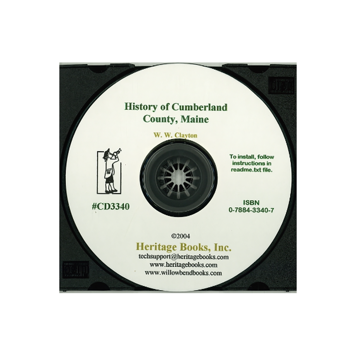 CD-History of Cumberland County, Maine, With Illustrations and Biographical Sketches of Its Prominent Men and Pioneers