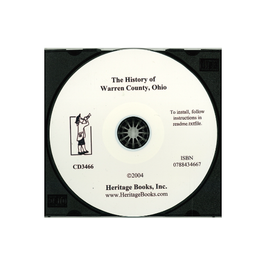 CD-The History of Warren County, Ohio Containing a History of the County