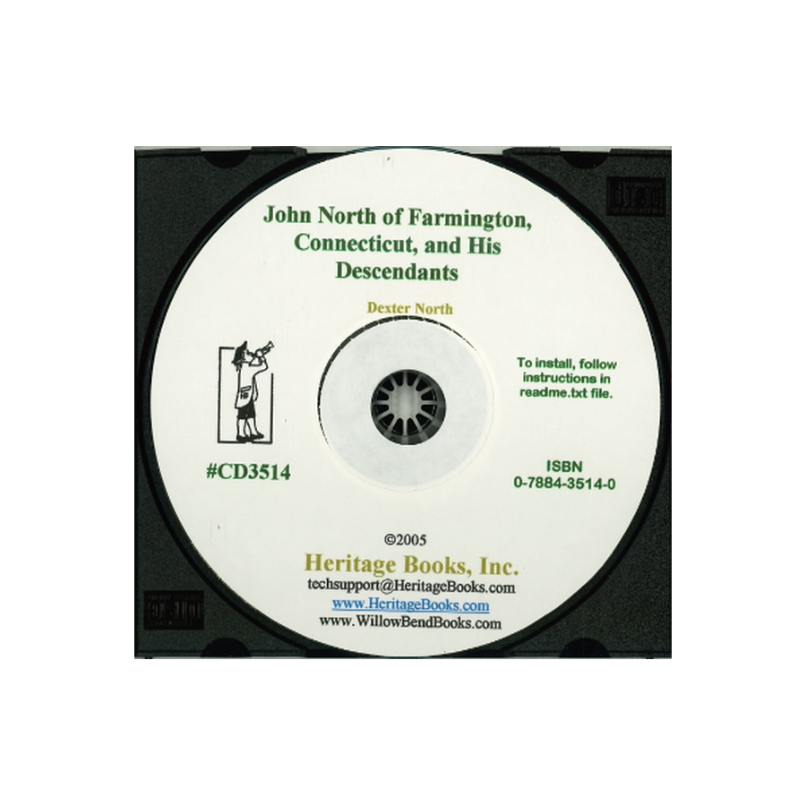 CD-John North of Farmington, Connecticut and His Descendants