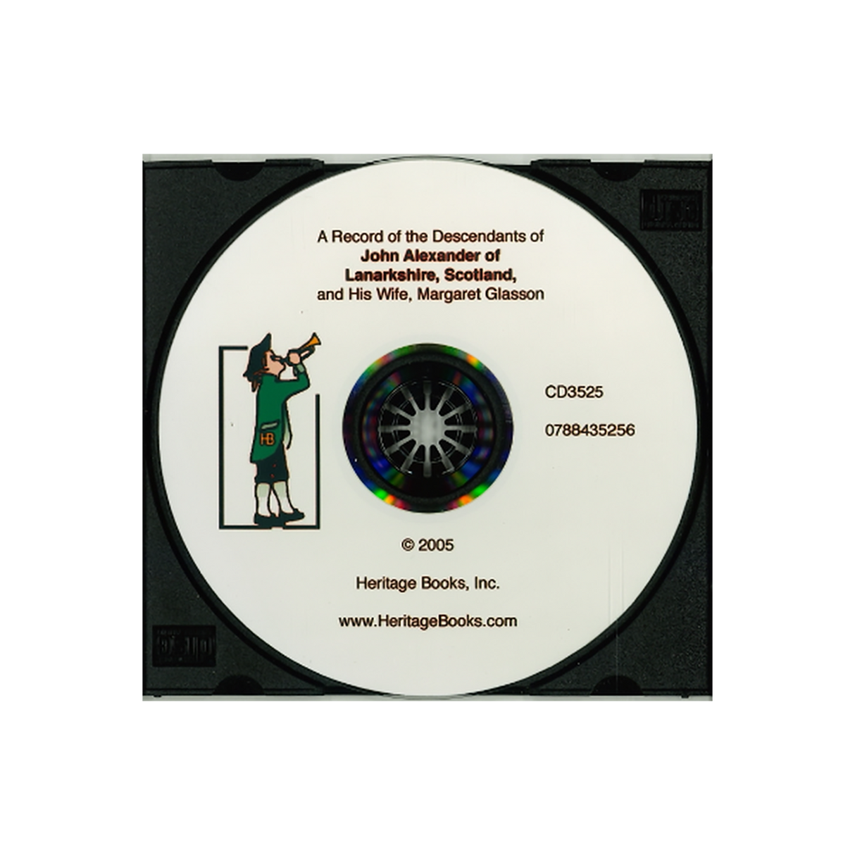 CD-A Record of the Descendants of John Alexander of Lanarkshire, Scotland