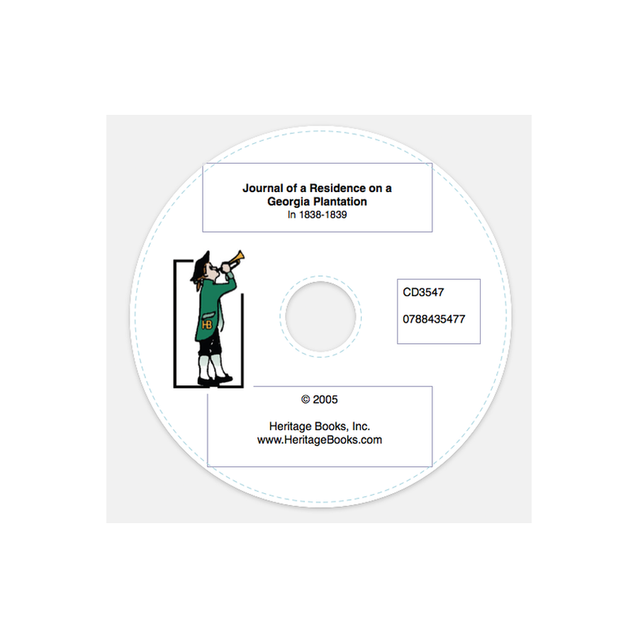 CD-Journal of a Residence on a Georgia Plantation in 1838-1839