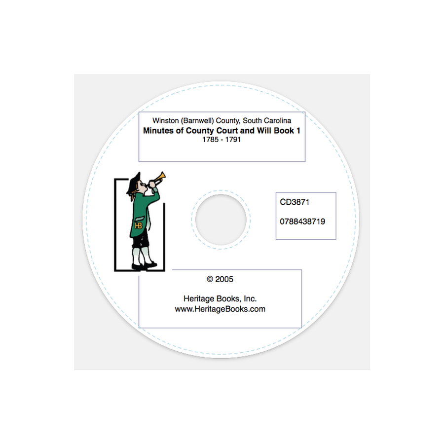 CD-Winton (Barnwell) County, South Carolina Minutes of County Court and Will Book 1, 1785-1791