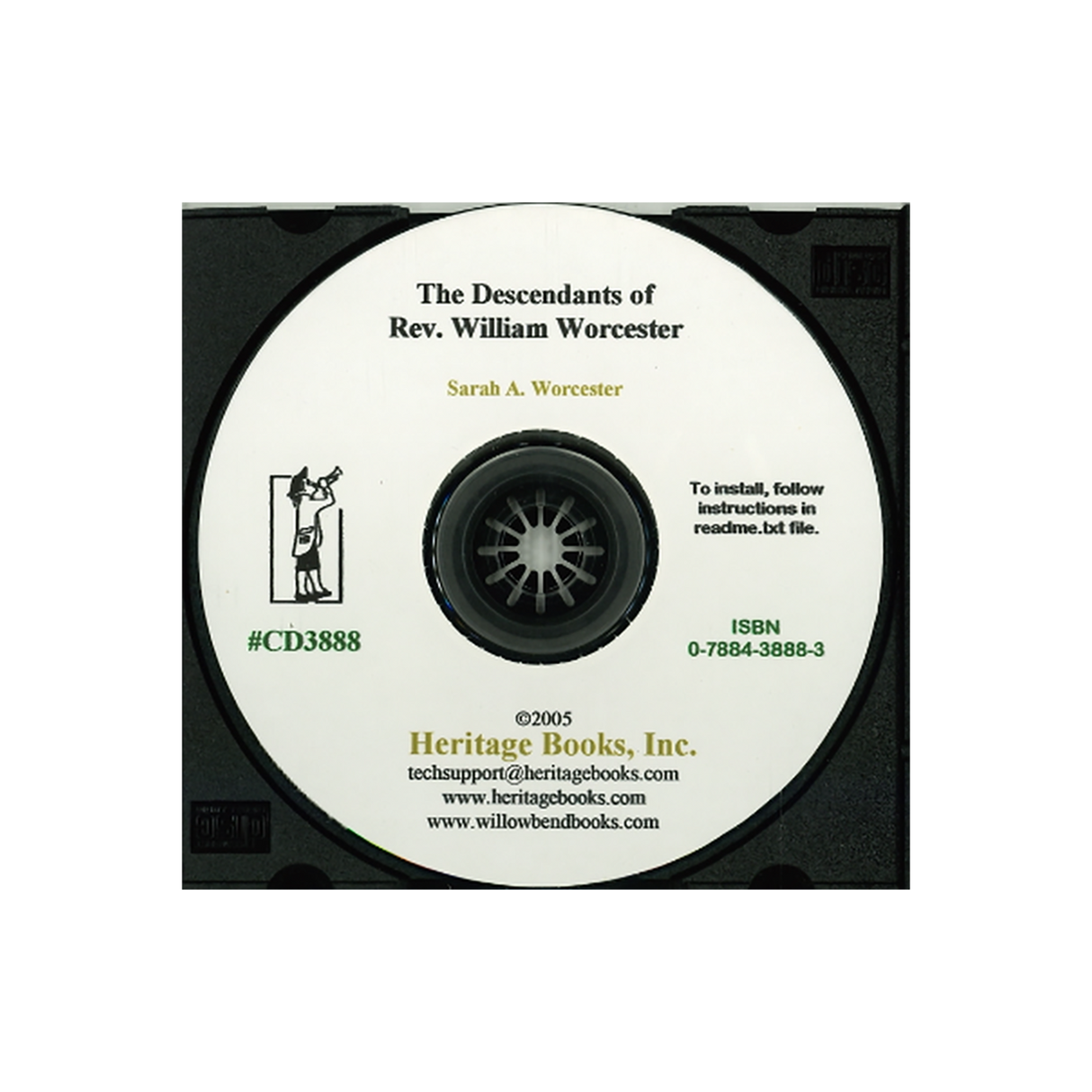 CD-The Descendants of Rev. William Worcester, with a Brief Notice of the Connecticut Wooster Family