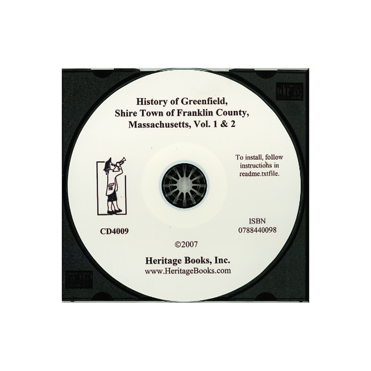 CD-History of Greenfield, Shire Town of Franklin County, Massachusetts, Volume 1 and 2