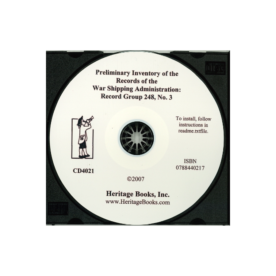 CD-Preliminary Inventory No. 30, Records of the War Shipping Administration, Record Group 248