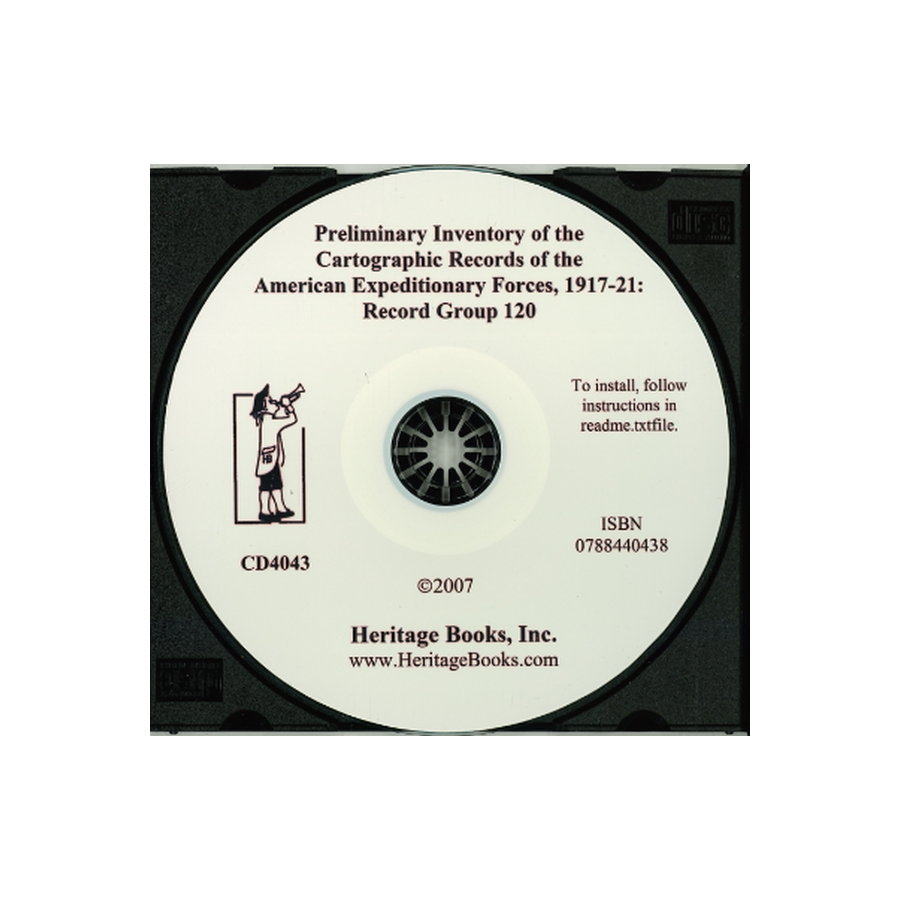 CD-Preliminary Inventory of the Cartographic Records of the American Expeditionary Forces, 1917-21, Record Group 120