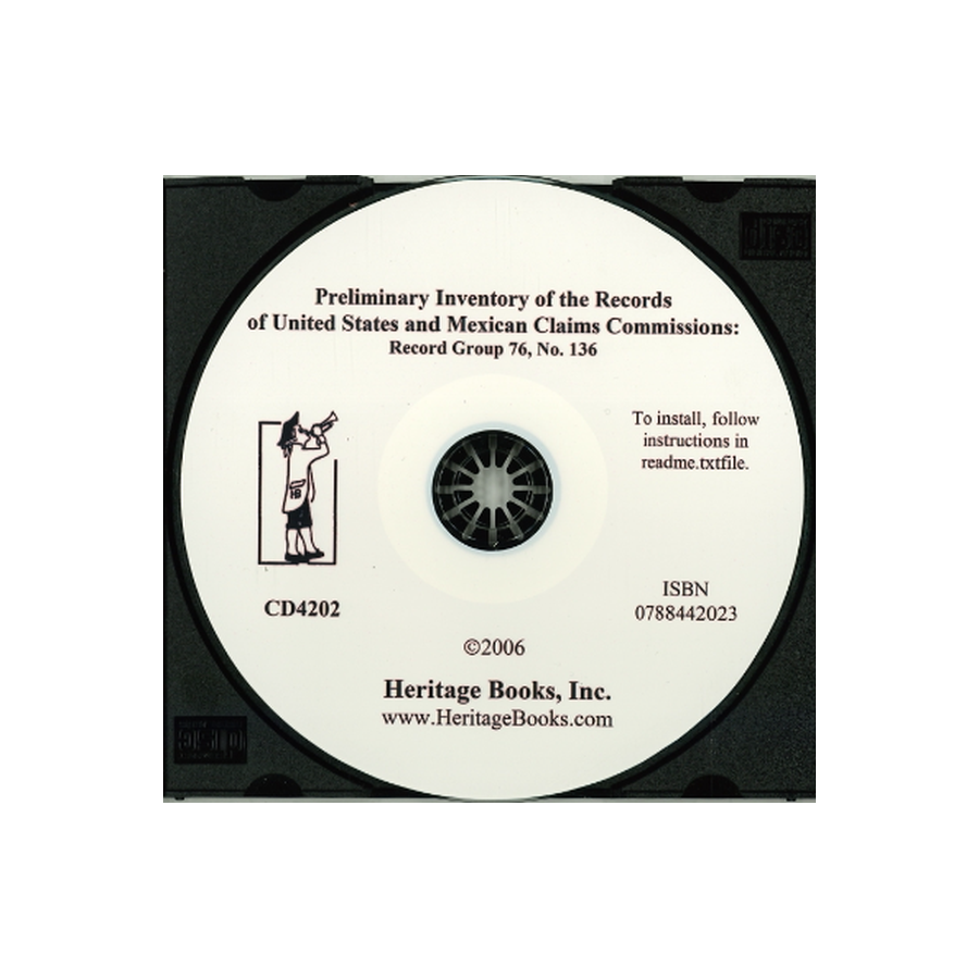 CD-Preliminary Inventory No. 136, Records of United States and Mexican Claims Commissions, Record Group 76