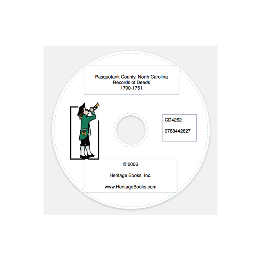 CD-Pasquotank County, North Carolina Record of Deeds, 1700-1751