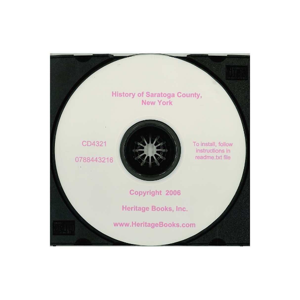 CD-History of Saratoga County, New York, with Illustrations and Biographical Sketches of Some of its Prominent Men and Pioneers