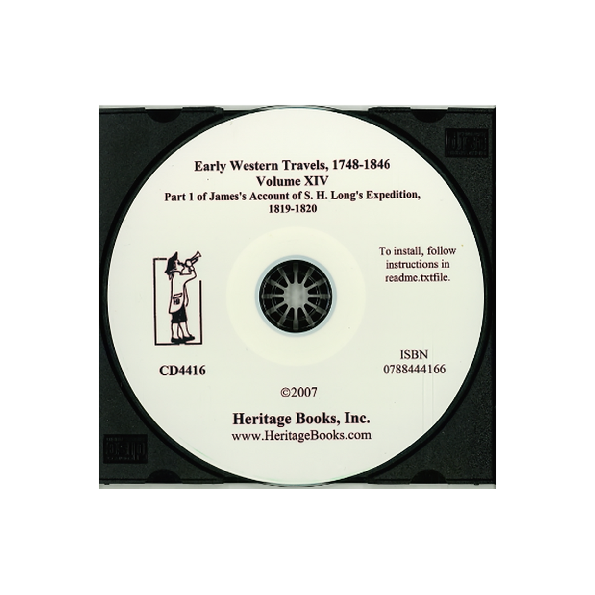 CD-Early Western Travels, 1748-1846, Volume XIV: Part I of James's Account of S. H. Long's Expedition, 1819-1820