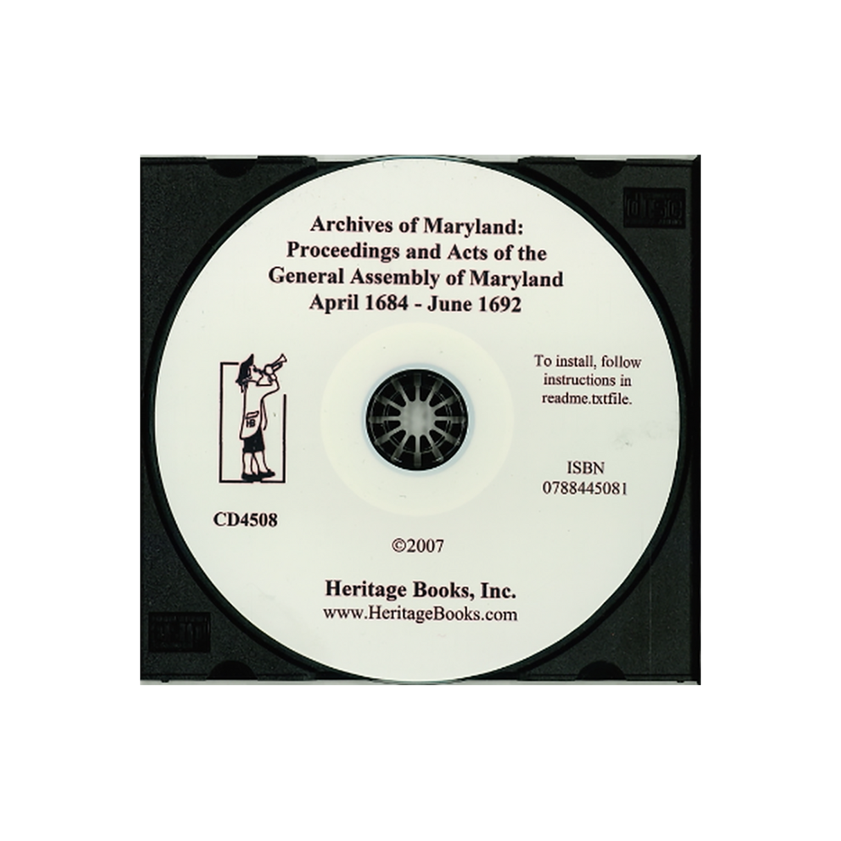 CD-Archives of Maryland, Volume XIII: Proceedings and Acts of the General Assembly of Maryland, April 1684-June 1692