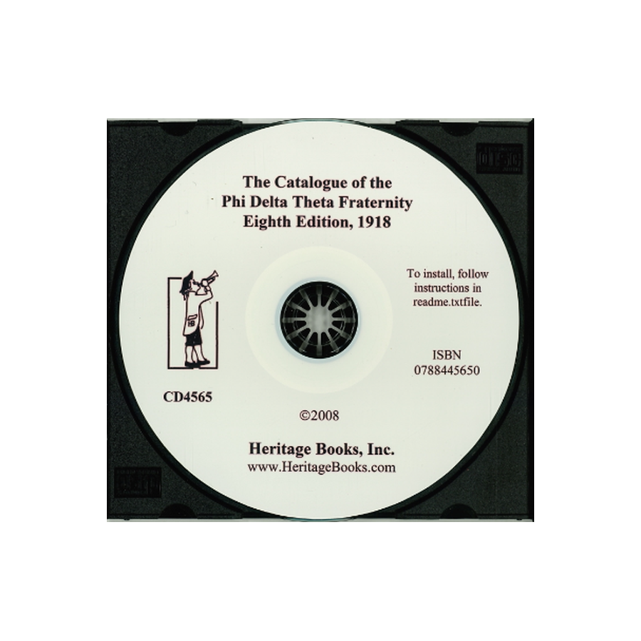 CD-The Catalogue of the Phi Delta Theta Fraternity, Eighth Edition, 1918