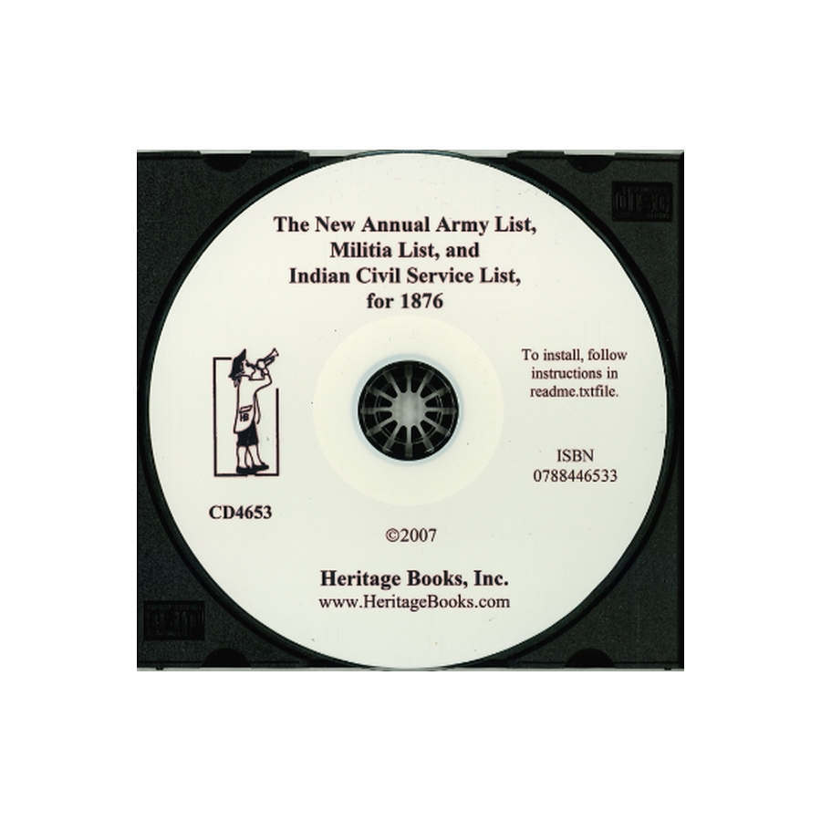 CD-The New Annual Army List, Militia List, And Indian Civil Service List, For 1876