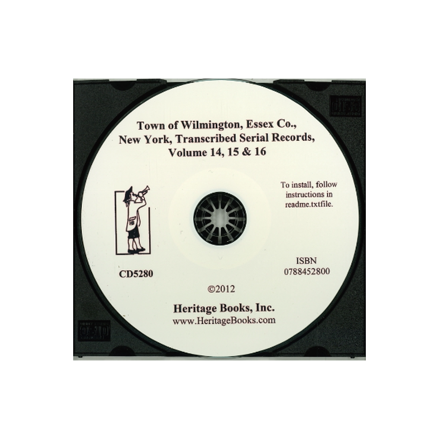 CD-Town of Wilmington, Essex County, New York, Transcribed Serial Records, Volume 14, 15 and 16: Wilmington General Store, 1852-1854