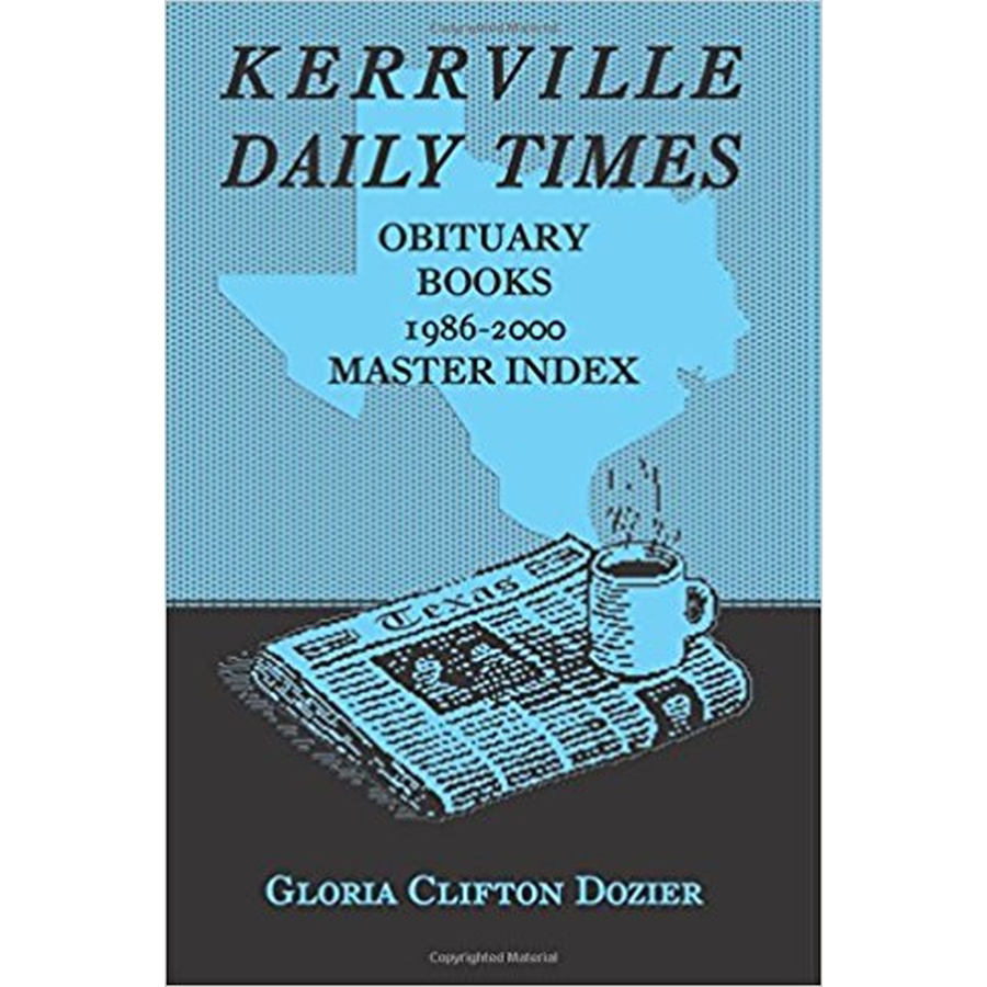 Kerrville Daily Times Obituary Books, 1986-2000, Master Index