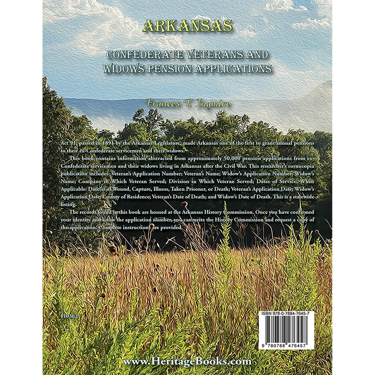 Arkansas Confederate Veterans' and Widows' Pension Applications