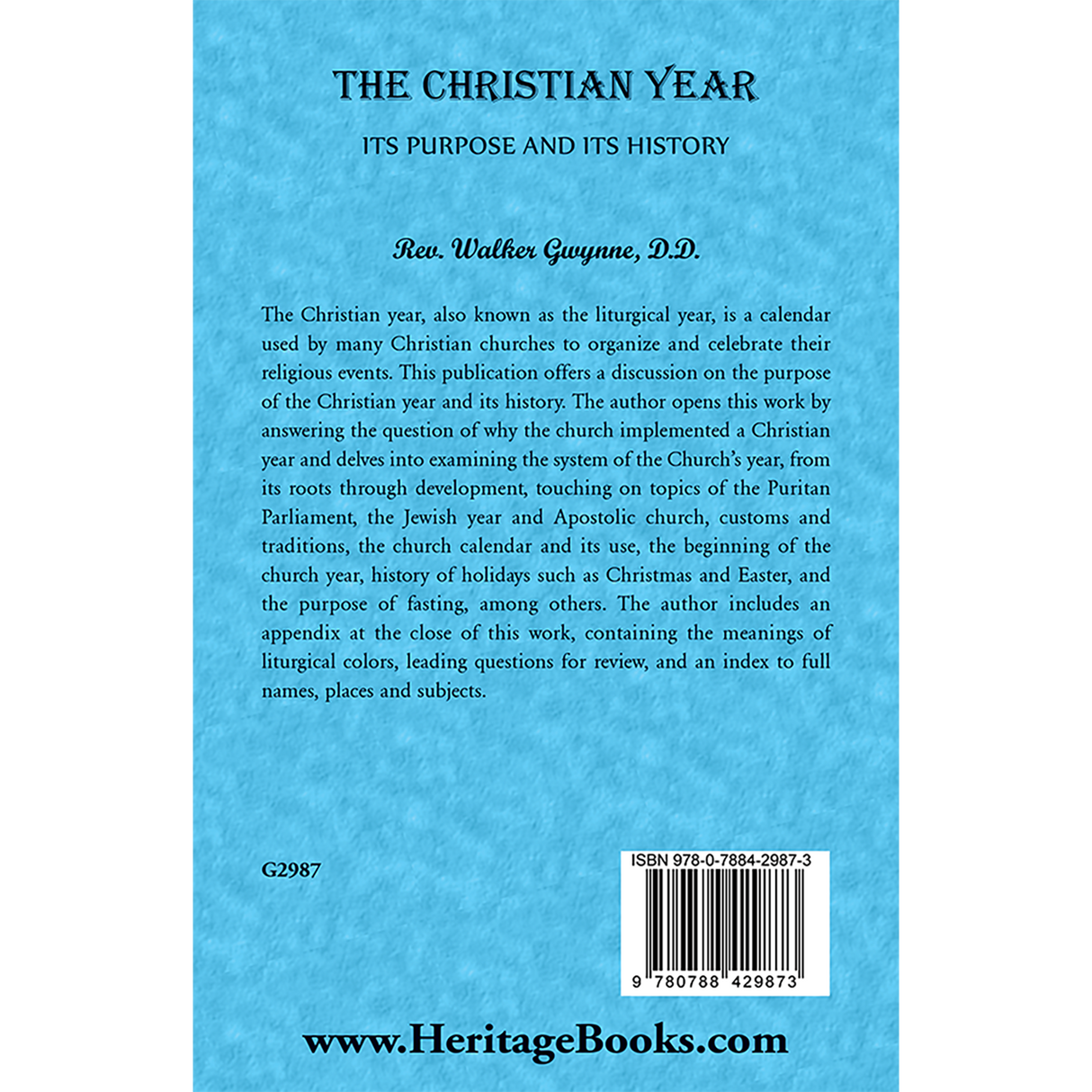 The Christian Year: Its Purpose and Its History