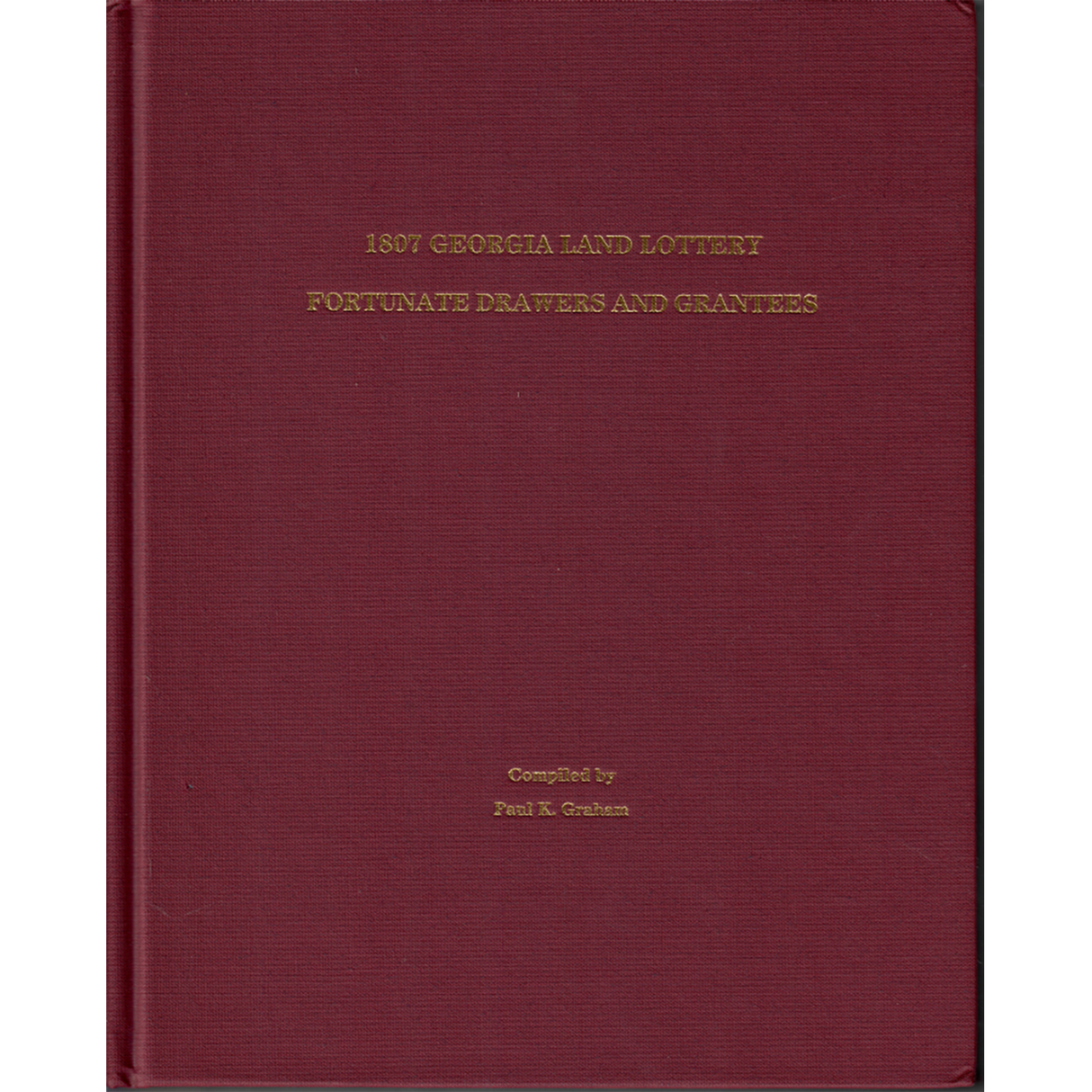 1807 Georgia Land Lottery Fortunate Drawers and Grantees