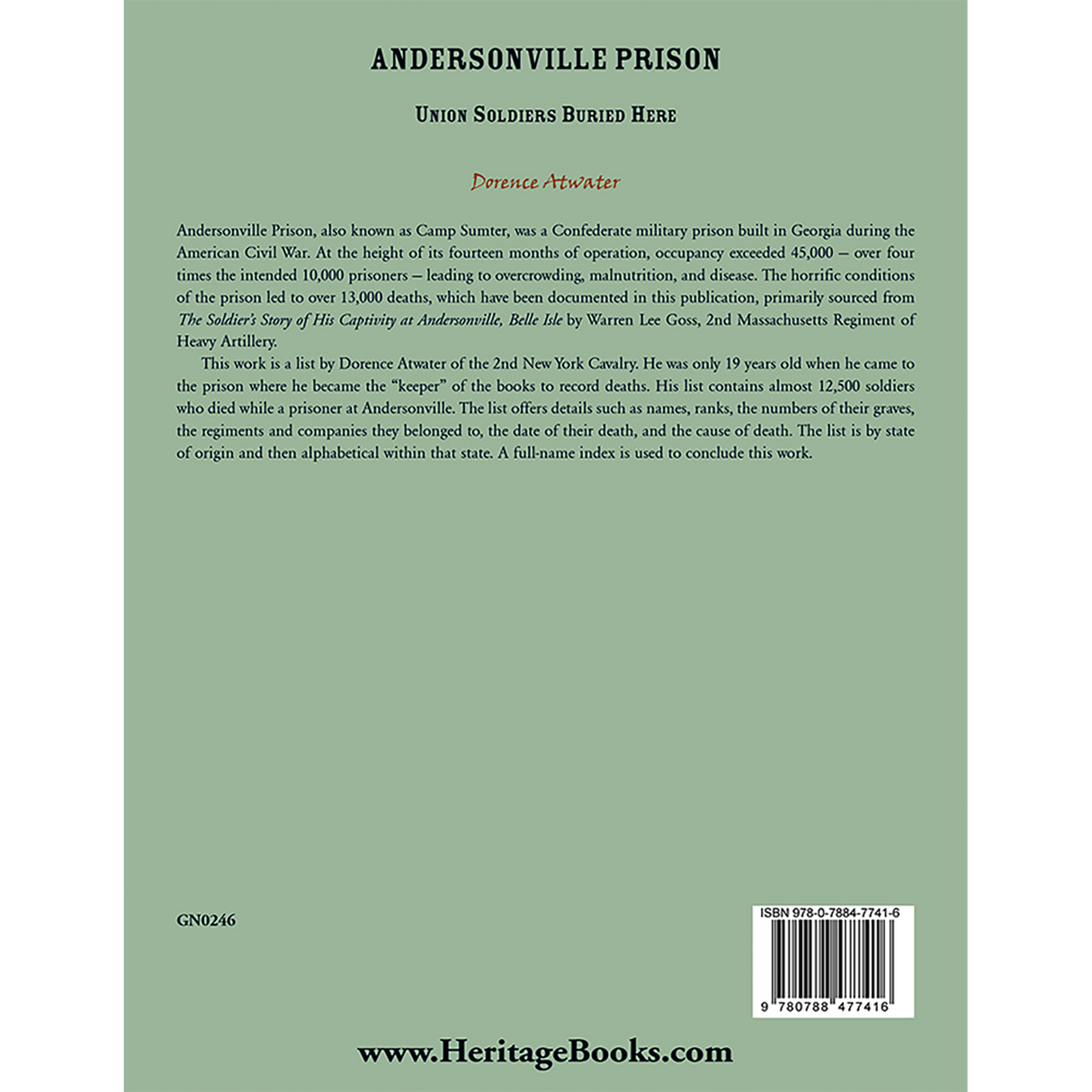 Andersonville Prison: Union Soldiers Buried Here