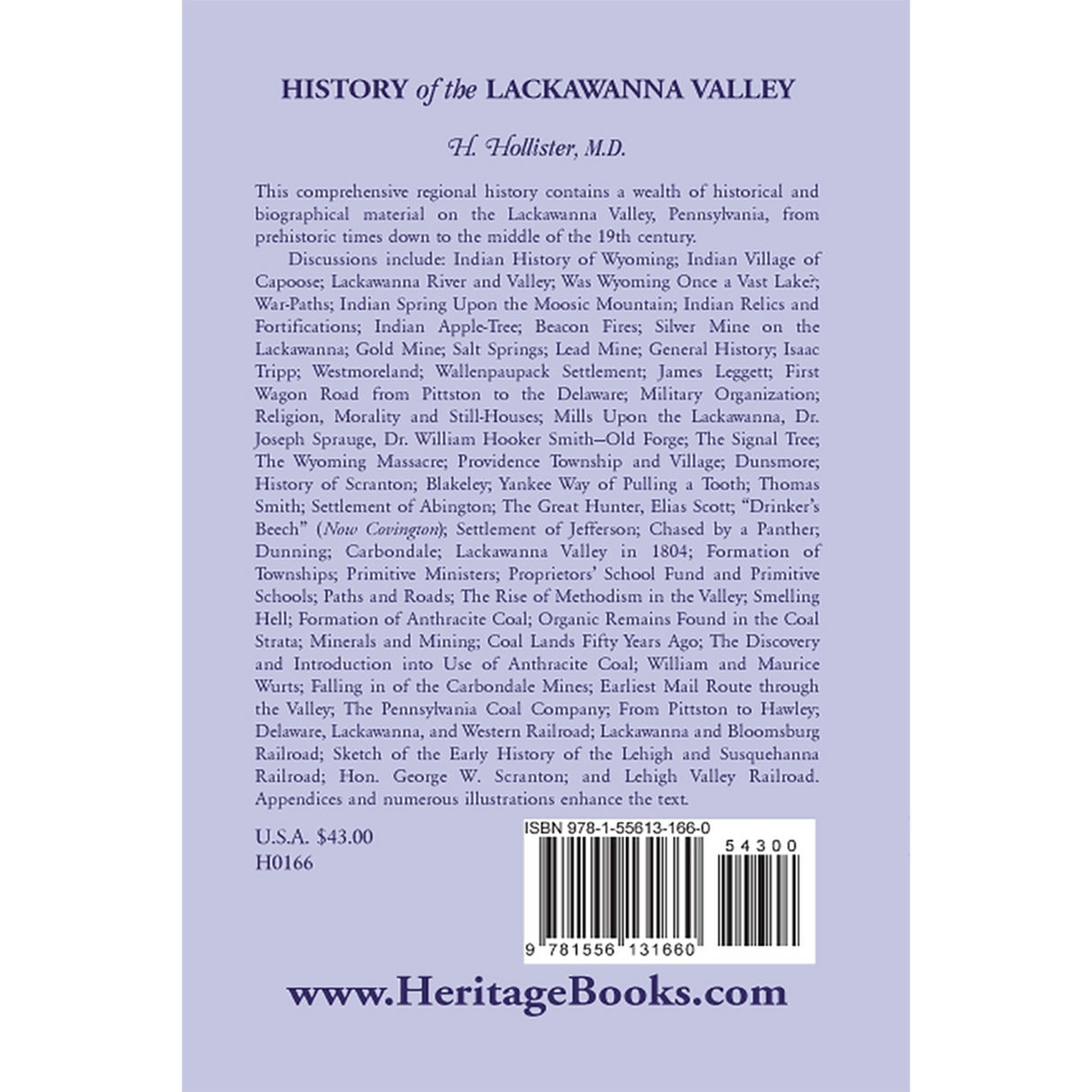 History of the Lackawanna Valley back cover